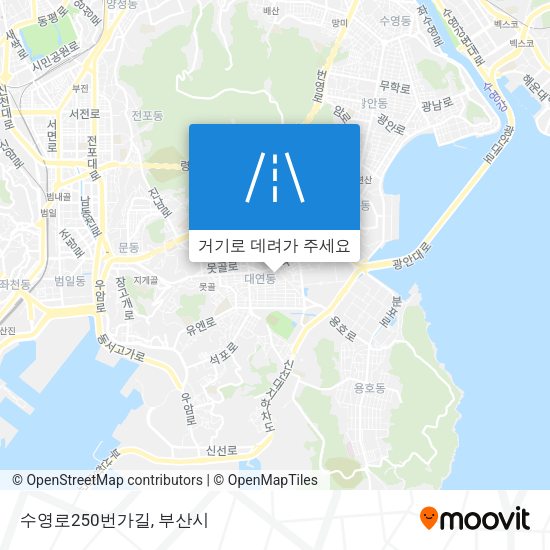 수영로250번가길 지도