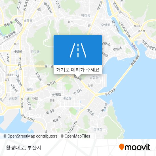 황령대로 지도
