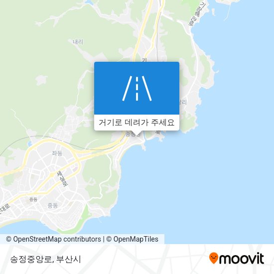 송정중앙로 지도