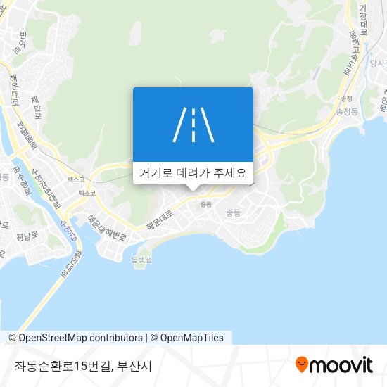 좌동순환로15번길 지도