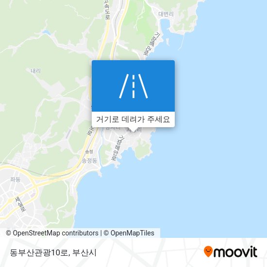 동부산관광10로 지도