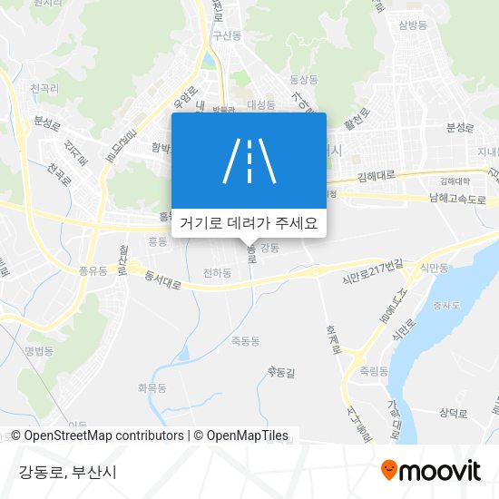 강동로 지도