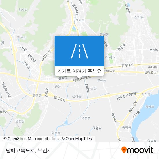 남해고속도로 지도