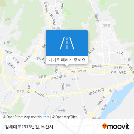 김해대로2315번길 지도
