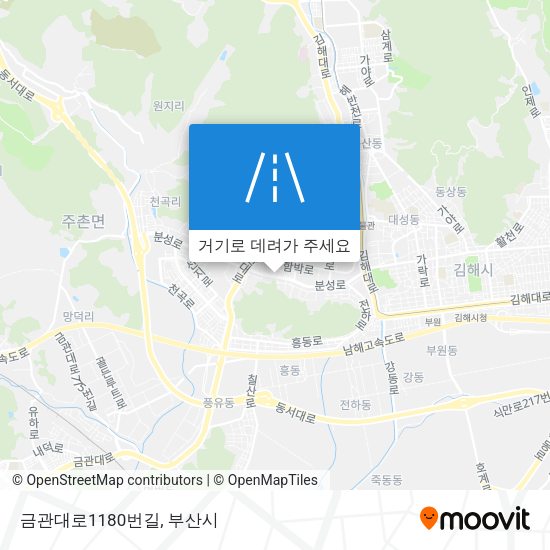 금관대로1180번길 지도