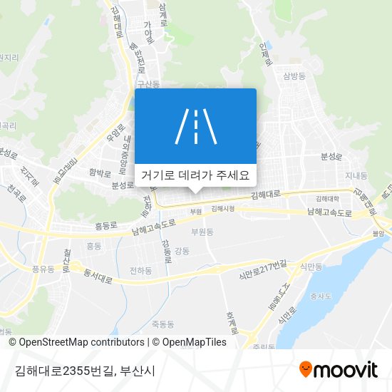 김해대로2355번길 지도