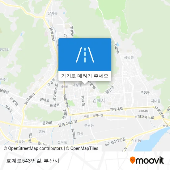 호계로543번길 지도