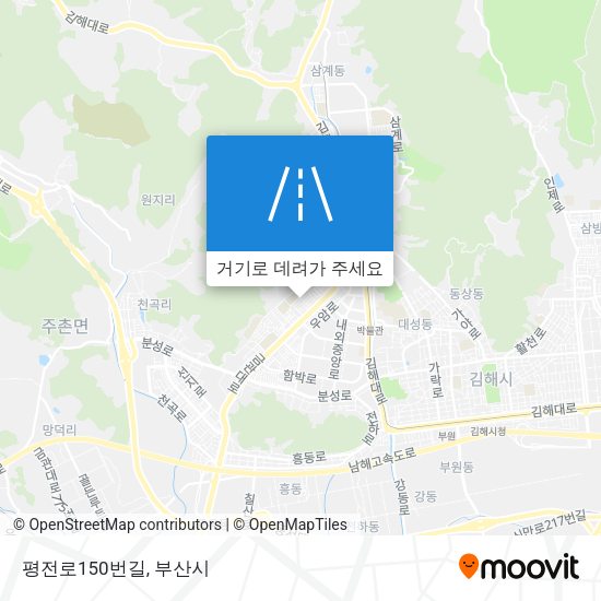 평전로150번길 지도