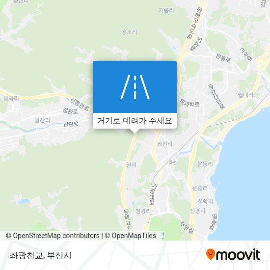 좌광천교 지도