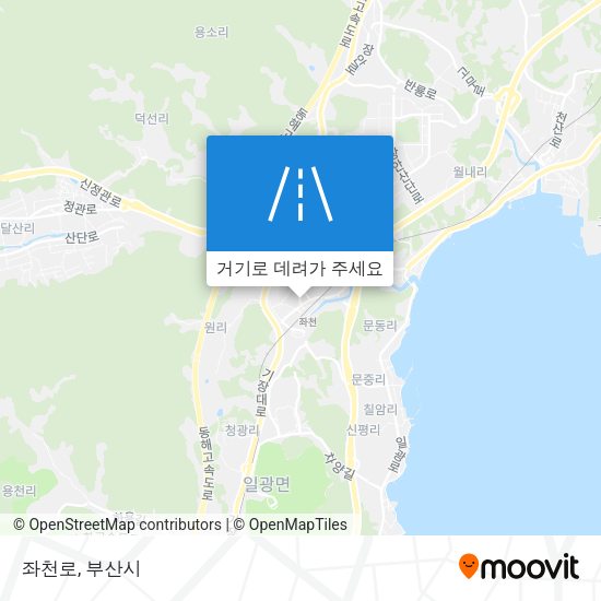 좌천로 지도