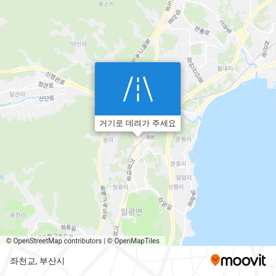 좌천교 지도