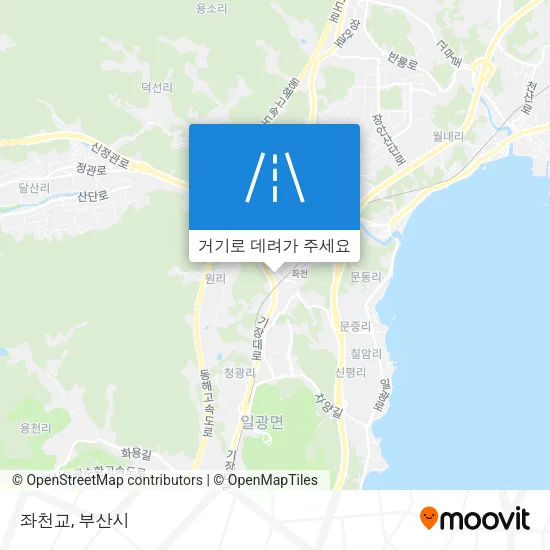 좌천교 지도