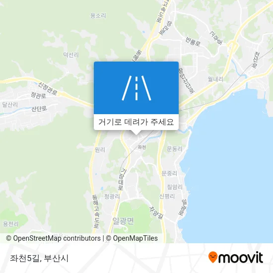좌천5길 지도