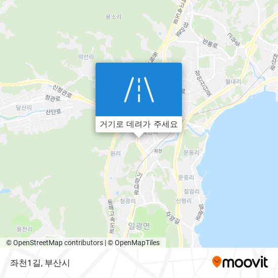 좌천1길 지도