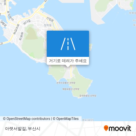 아랫서발길 지도