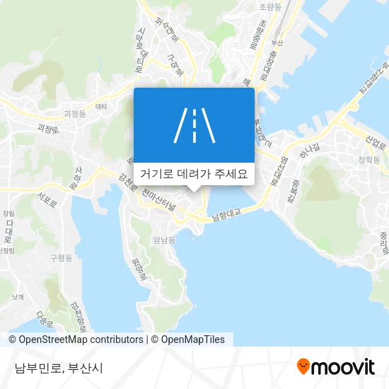 남부민로 지도