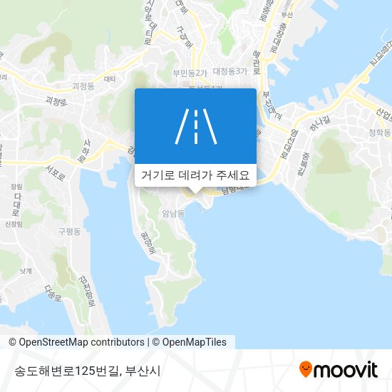 송도해변로125번길 지도