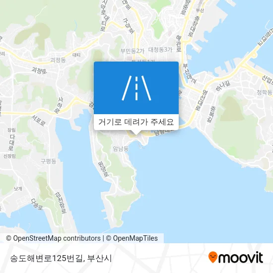 송도해변로125번길 지도