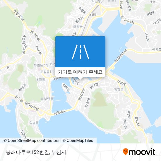 봉래나루로152번길 지도