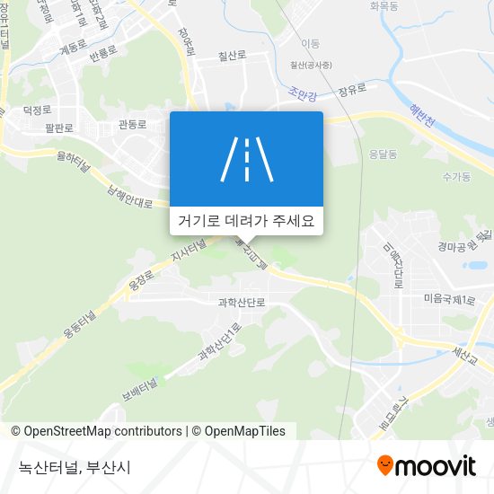 녹산터널 지도