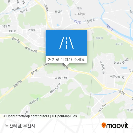 녹산터널 지도