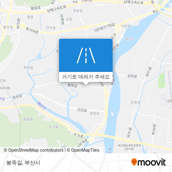 봉죽길 지도