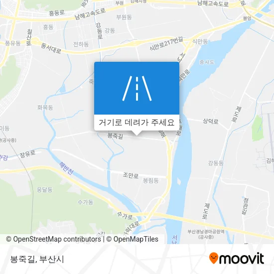 봉죽길 지도