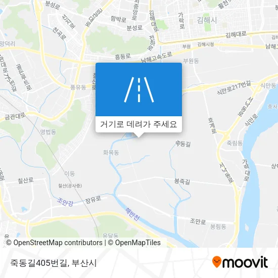 죽동길405번길 지도