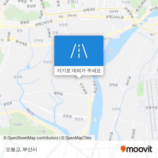 오봉교 지도