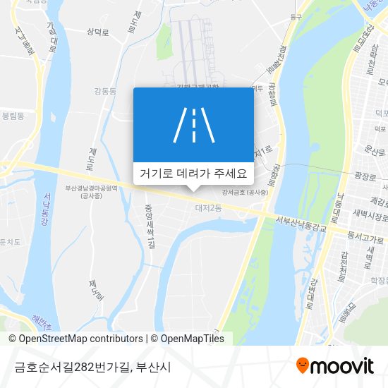 금호순서길282번가길 지도
