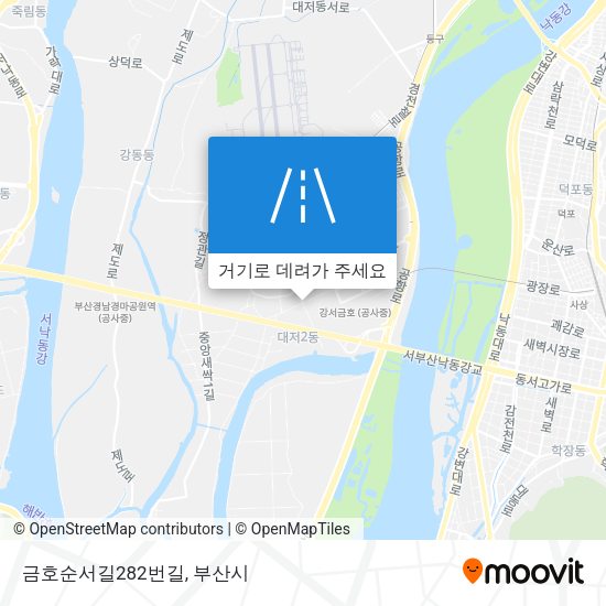 금호순서길282번길 지도