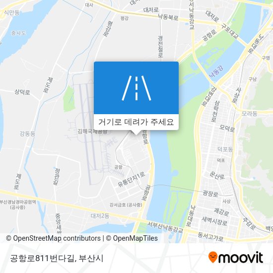 공항로811번다길 지도