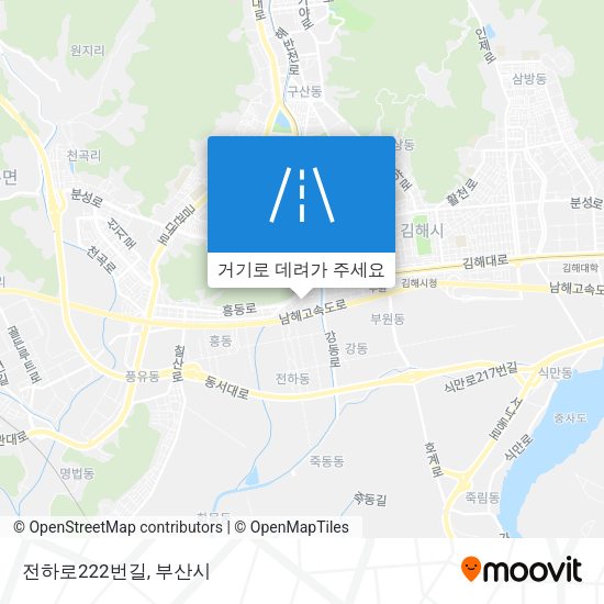 전하로222번길 지도