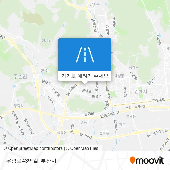 우암로43번길 지도