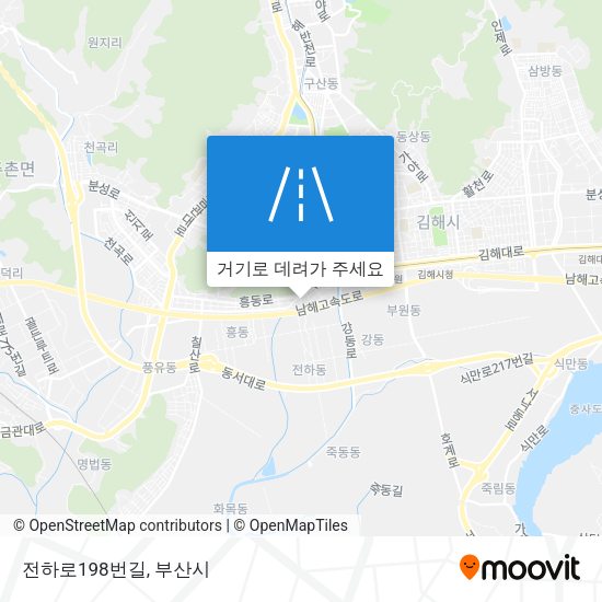 전하로198번길 지도
