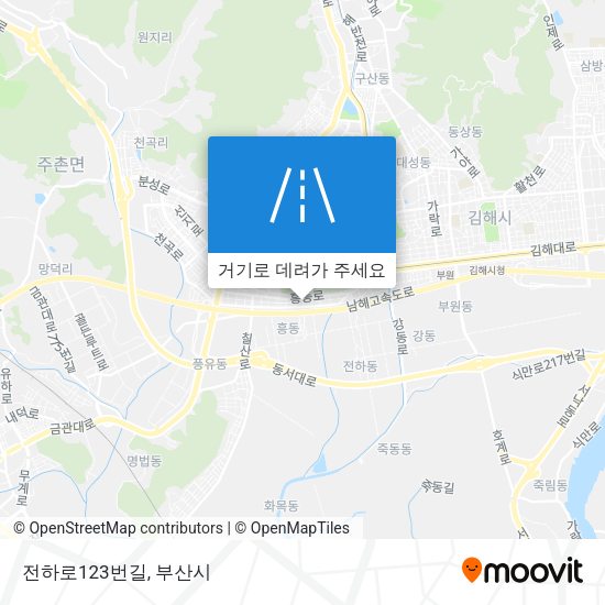 전하로123번길 지도