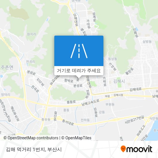 김해 먹거리 1번지 지도