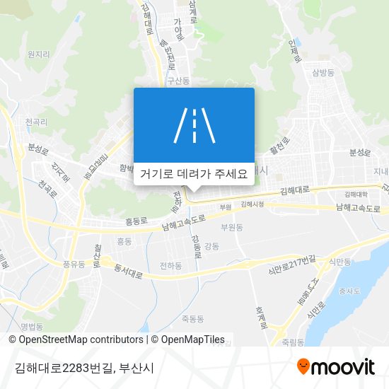 김해대로2283번길 지도