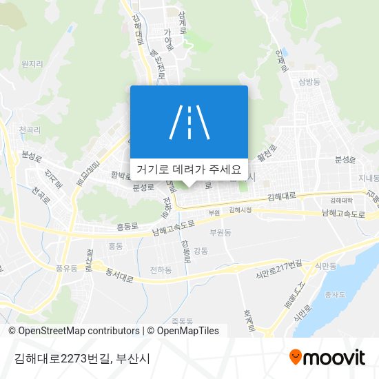 김해대로2273번길 지도