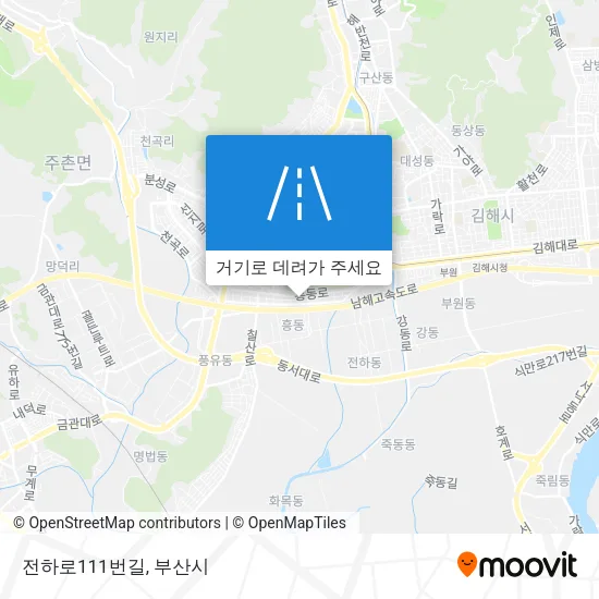 전하로111번길 지도