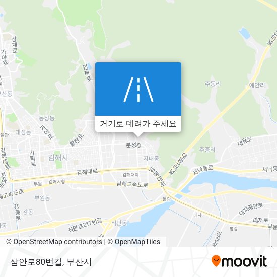 삼안로80번길 지도