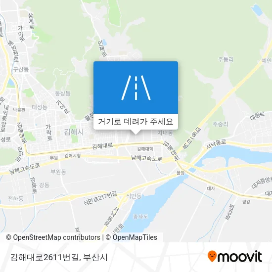 김해대로2611번길 지도