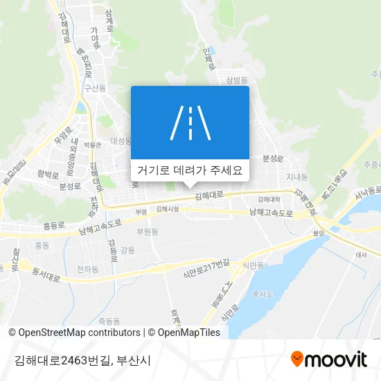 김해대로2463번길 지도