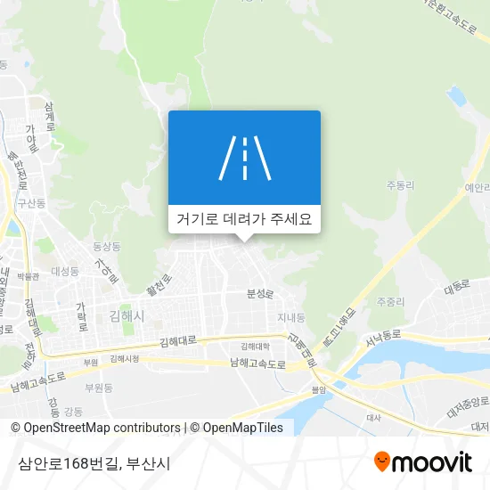 삼안로168번길 지도