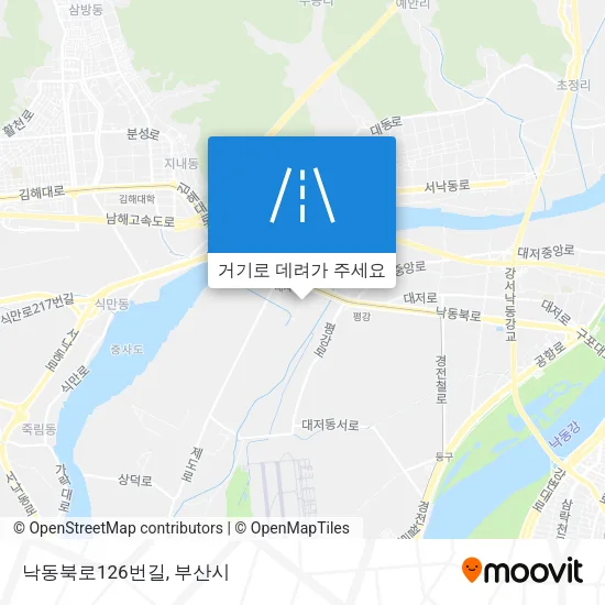 낙동북로126번길 지도