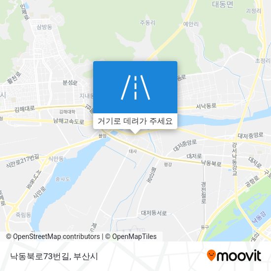 낙동북로73번길 지도