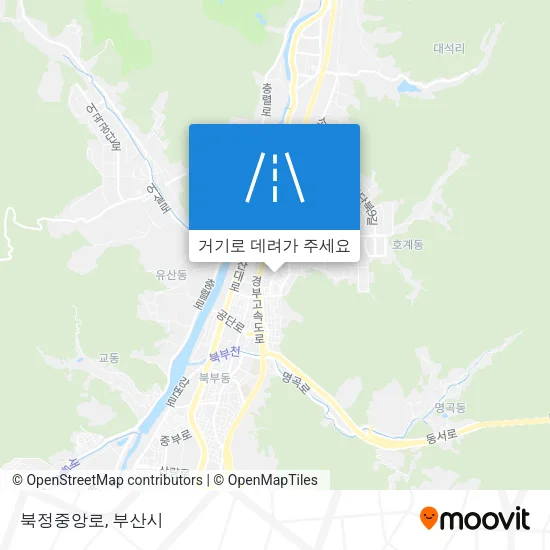 북정중앙로 지도
