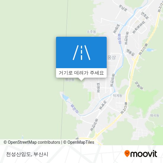 천성산임도 지도