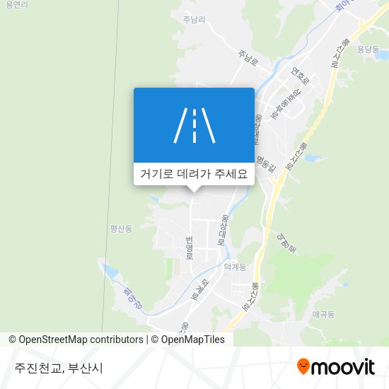 주진천교 지도