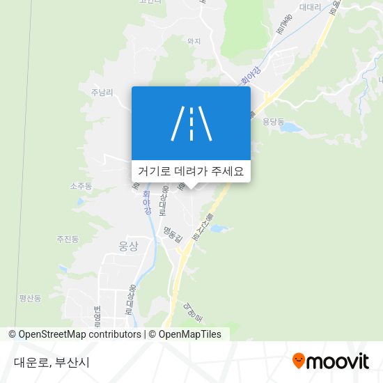 대운로 지도
